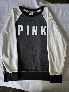 Size Small Black/White/Grey "PINK" Victoria's Secret Sweat Outfit